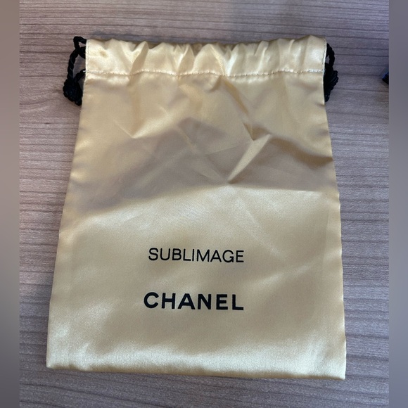 Gold Drawstring Pouch and Stickers NWOT - Picture 1 of 3